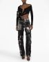 Louisa Ballou Asymmetrische top Zwart - Thumbnail 2