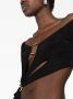 Louisa Ballou Asymmetrische top Zwart - Thumbnail 3
