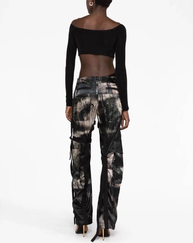 Louisa Ballou Asymmetrische top Zwart