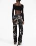 Louisa Ballou Asymmetrische top Zwart - Thumbnail 4