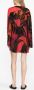 Louisa Ballou Jurk met bloemenprint Rood - Thumbnail 3