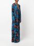 Louisa Ballou Jurk met abstracte print Zwart - Thumbnail 3