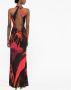 Louisa Ballou Maxi-jurk met print Zwart - Thumbnail 3