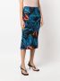Louisa Ballou Midi-rok met print Zwart - Thumbnail 3