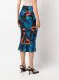 Louisa Ballou Midi-rok met print Zwart - Thumbnail 4