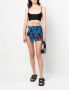 Louisa Ballou Mini-rok met ringdetail Blauw - Thumbnail 2