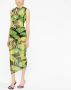 Louisa Ballou Mouwloze midi-jurk Groen - Thumbnail 4