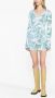 Louisa Ballou Mini-jurk met bloemenprint Wit - Thumbnail 2