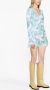 Louisa Ballou Mini-jurk met bloemenprint Wit - Thumbnail 3