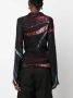 Louisa Ballou Zijden blouse Zwart - Thumbnail 4