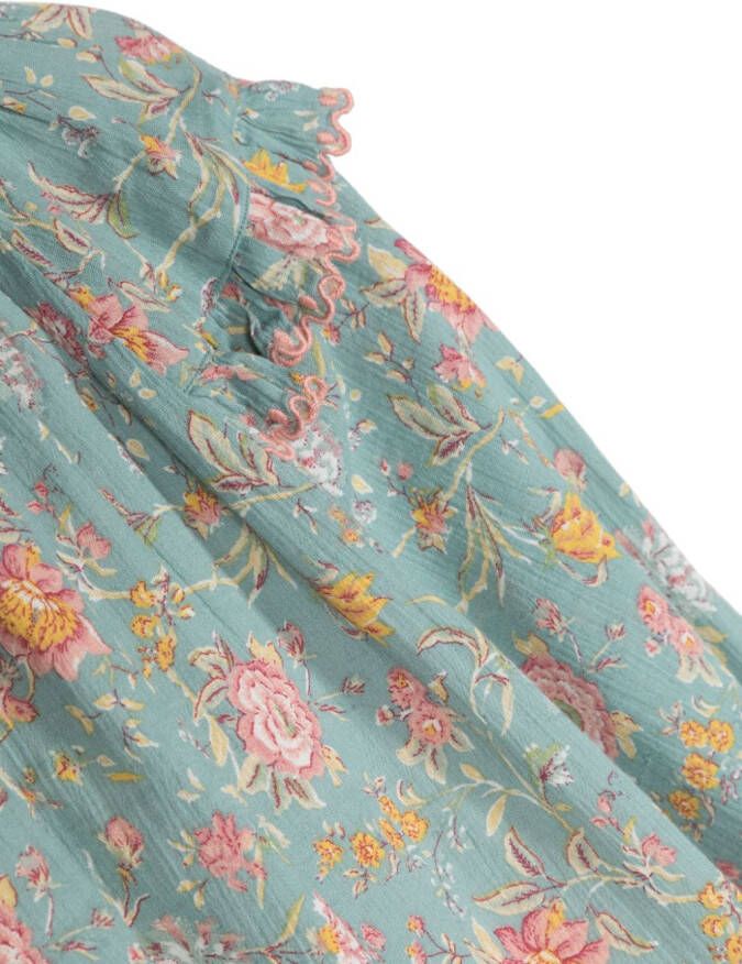 Louise Misha Blouse met bloemenprint Blauw