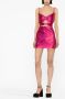 Loulou Mini-jurk met strikdetail Roze - Thumbnail 2