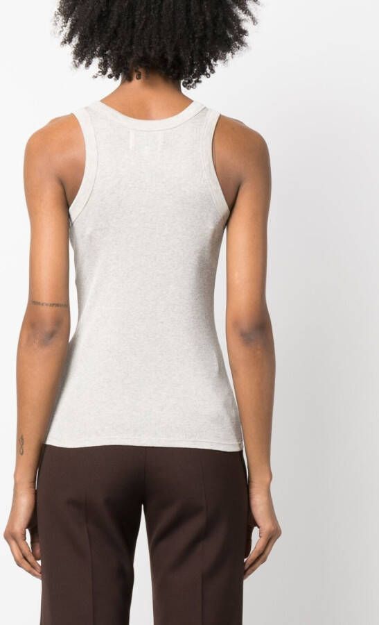 LouLou de Saison Top met ronde hals Grijs