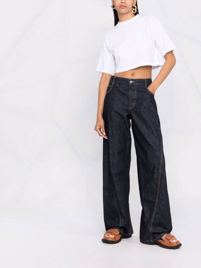 LouLou de Saison Cropped T-shirt Wit