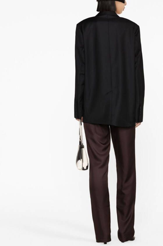 LouLou de Saison Blazer met dubbele rij knopen Zwart