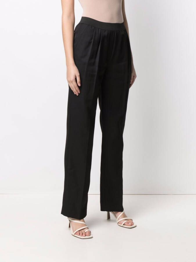 Loulou Studio Elastische broek Zwart