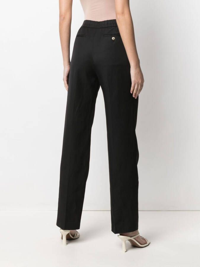 Loulou Studio Elastische broek Zwart