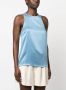 LouLou de Saison Zijden tanktop Blauw - Thumbnail 4