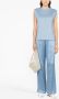 LouLou de Saison Zijden broek Blauw - Thumbnail 2