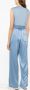 LouLou de Saison Zijden broek Blauw - Thumbnail 4