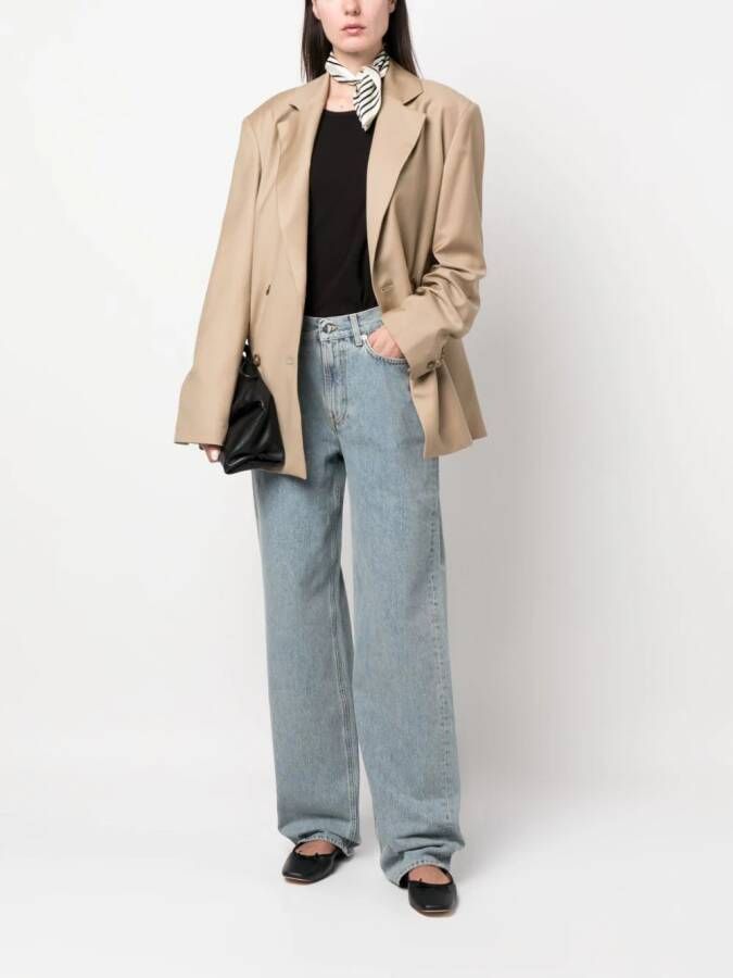 LouLou de Saison Jeans met wassing Blauw