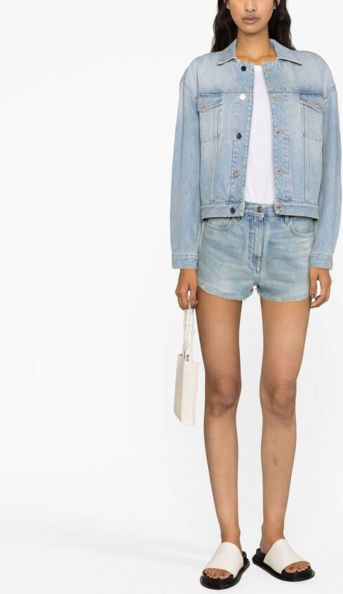 LouLou de Saison Denim jack met lange mouwen Blauw