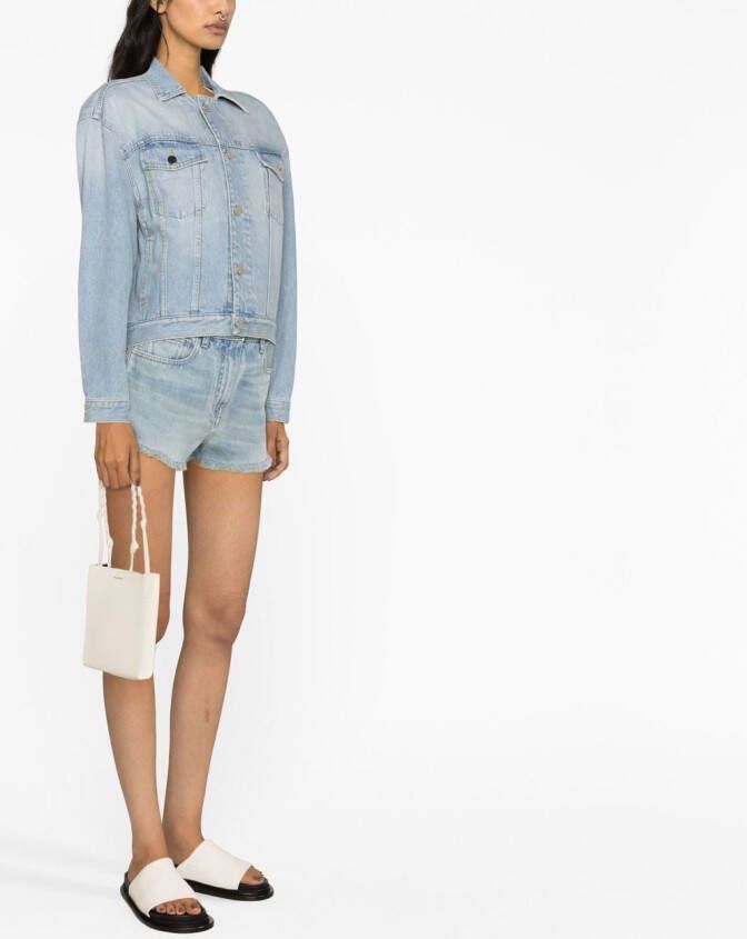 LouLou de Saison Denim jack met lange mouwen Blauw