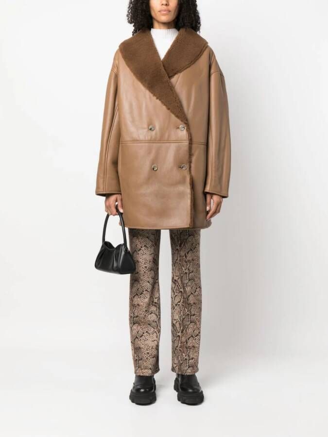 LouLou de Saison Namo lammy coat Bruin