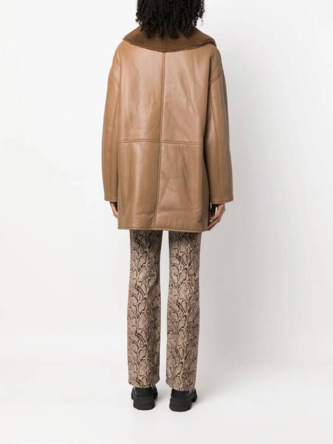 LouLou de Saison Namo lammy coat Bruin