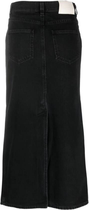 LouLou de Saison Denim midi-rok Grijs