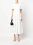 Loulou Studio Midi-jurk met korte mouwen Wit - Thumbnail 2