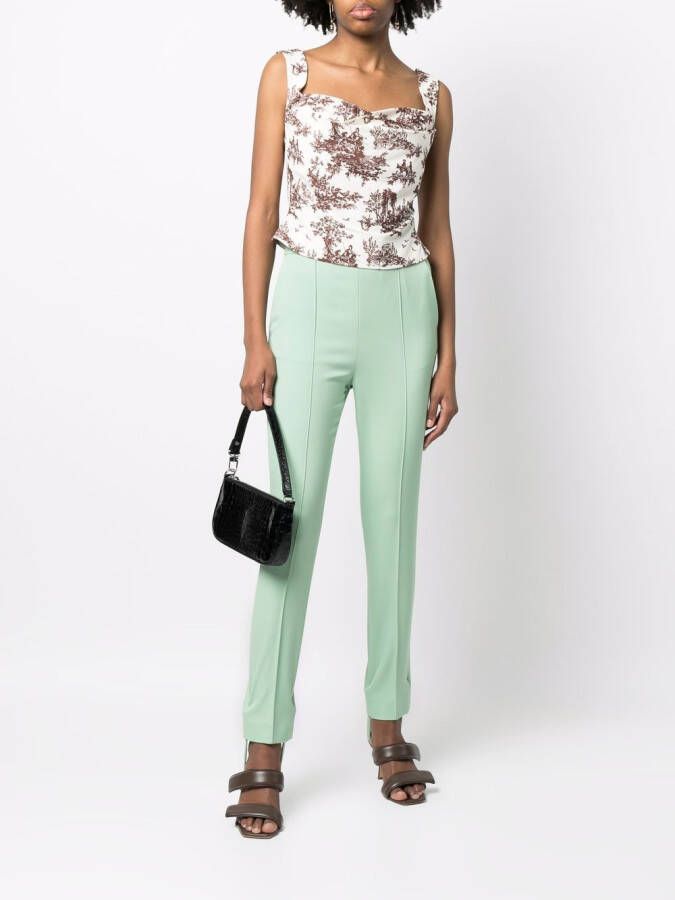 LouLou de Saison Slim-fit broek Groen