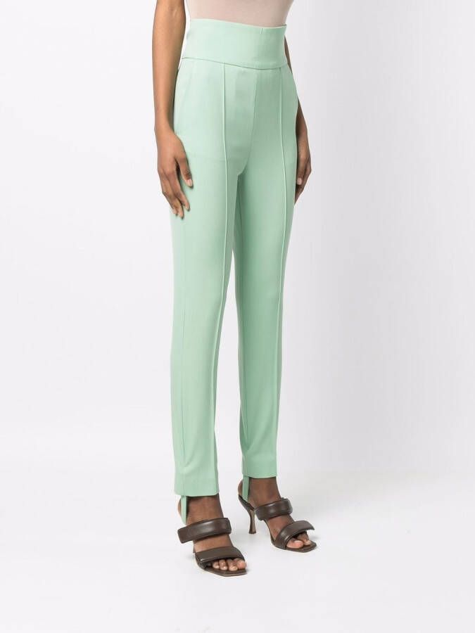 Loulou Studio Slim-fit broek Groen