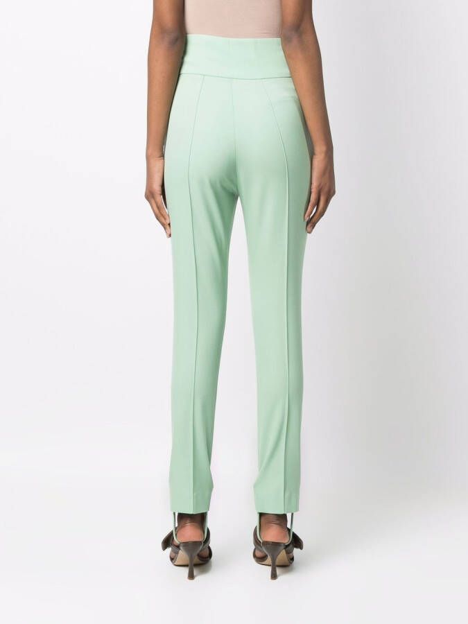 Loulou Studio Slim-fit broek Groen