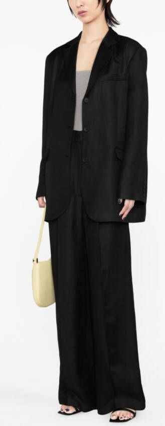 LouLou de Saison Linnen blazer Zwart