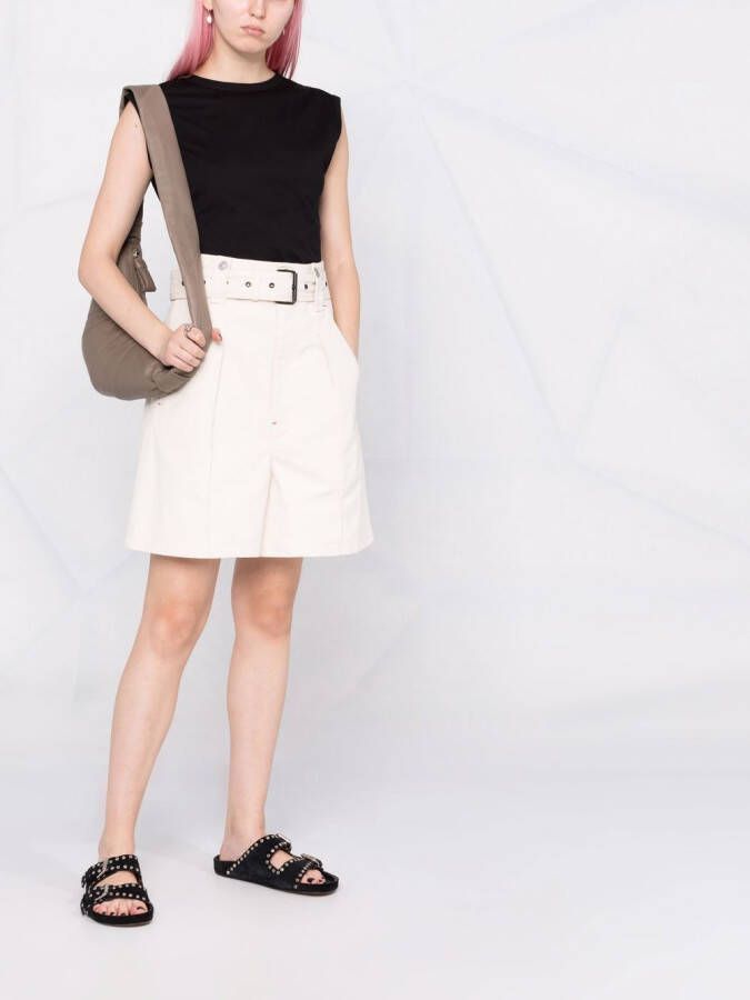 LouLou de Saison T-shirt met kapmouwen Zwart
