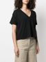 LouLou de Saison T-shirt met V-hals Zwart - Thumbnail 3