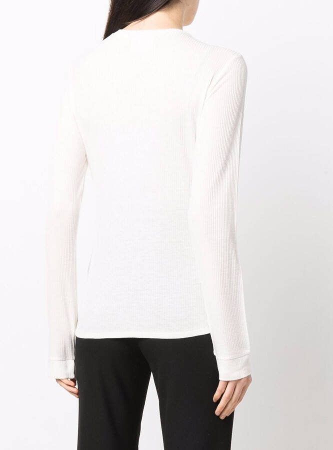 LouLou de Saison Trui met ronde hals Beige