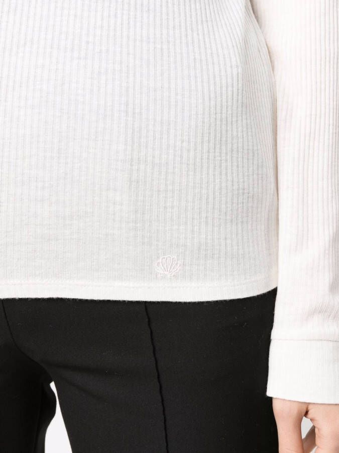 LouLou de Saison Trui met ronde hals Beige