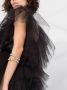 Loulou Tulen mini-jurk Zwart - Thumbnail 3