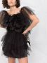 Loulou Tulen mini-jurk Zwart - Thumbnail 5