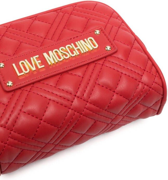 Love Moschino Crossbodytas met logo Rood