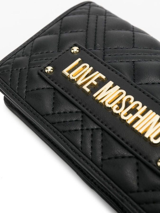 Love Moschino Crossbodytas met logo Zwart