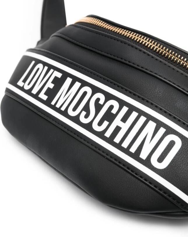 Love Moschino Crossbodytas met logopatch Zwart