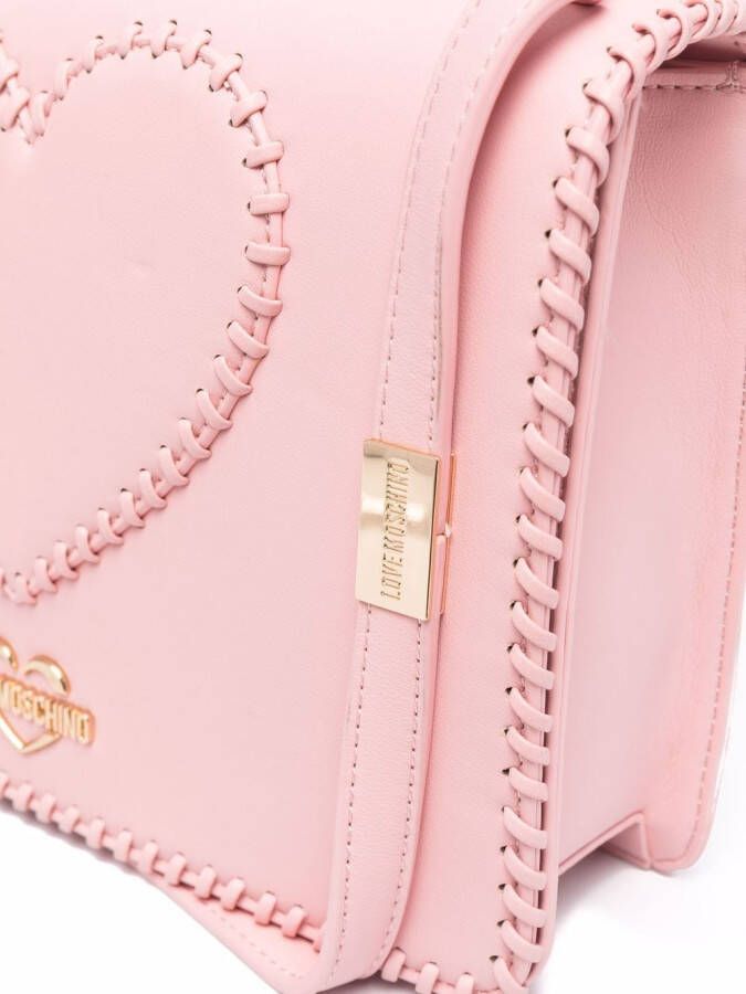 Love Moschino Crossbodytas met stiksel afwerking Roze