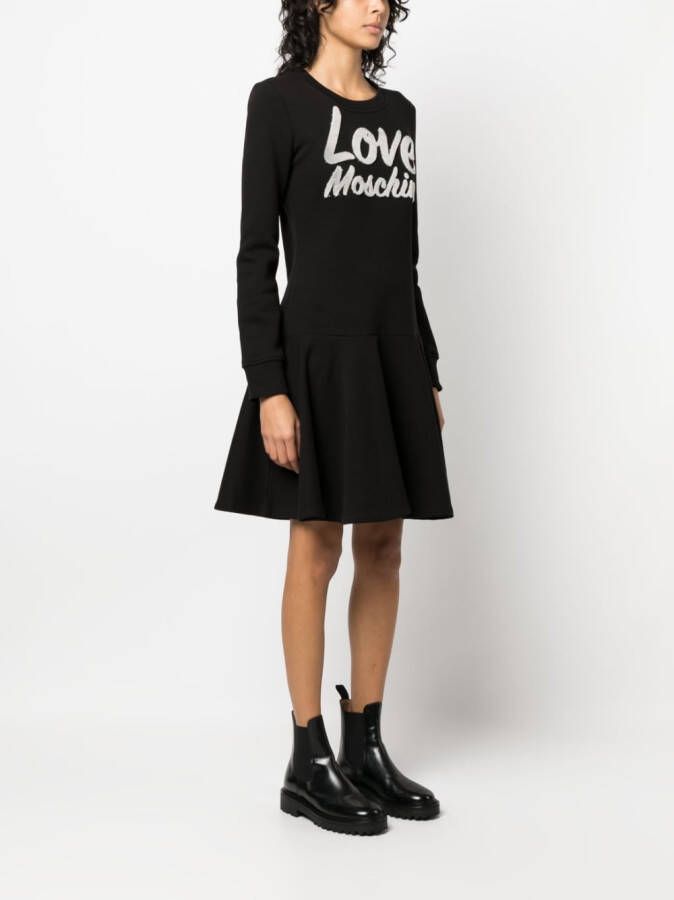 Love Moschino Flared jurk Zwart