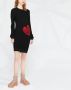 Love Moschino Gebreide mini-jurk Zwart - Thumbnail 3