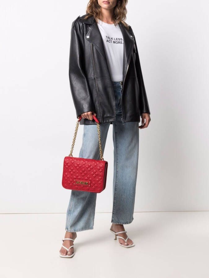 Love Moschino Gewatteerde schoudertas Rood