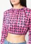 Love Moschino Cropped blouse Roze - Thumbnail 5