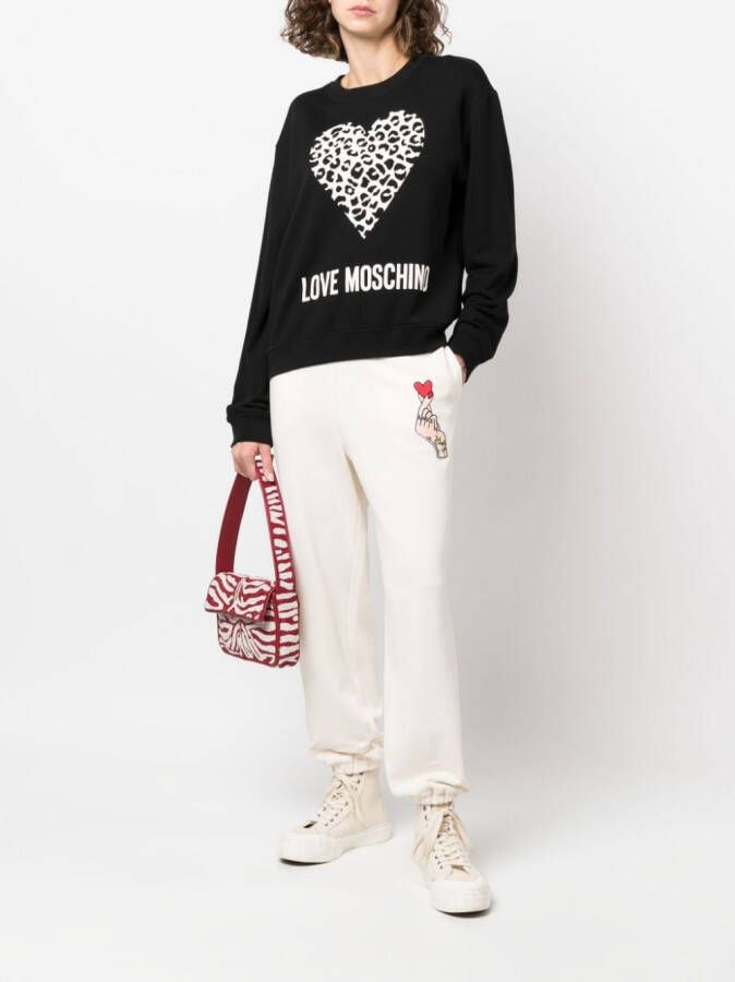 Love Moschino Katoenen sweater Zwart